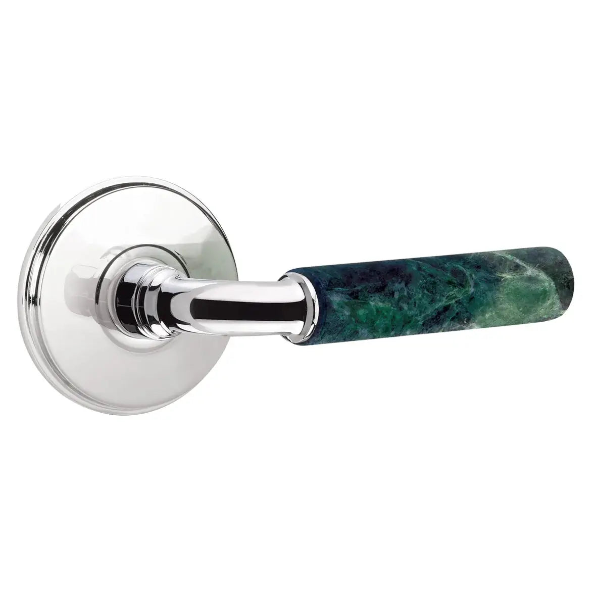 polished chrome lever