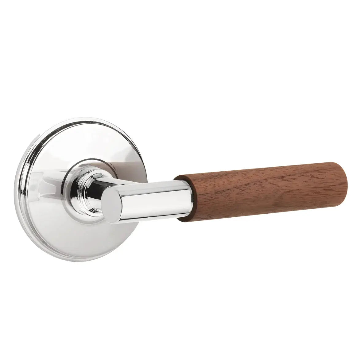 polished chrome lever