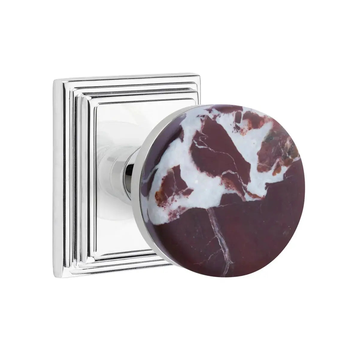 polished chrome knob