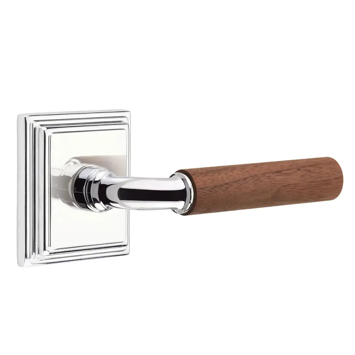polished chrome lever