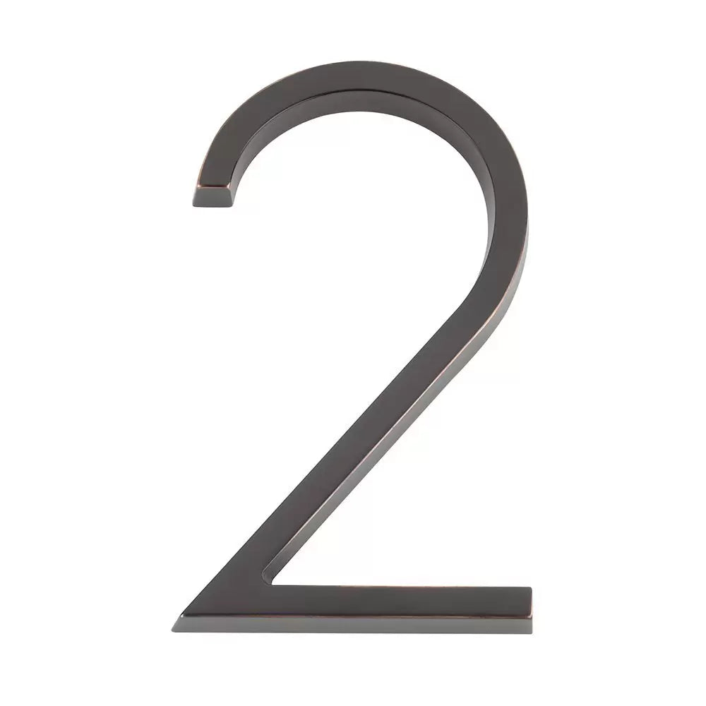 Emtek 7" Modern House Number House Number Digit 2 by Emtek