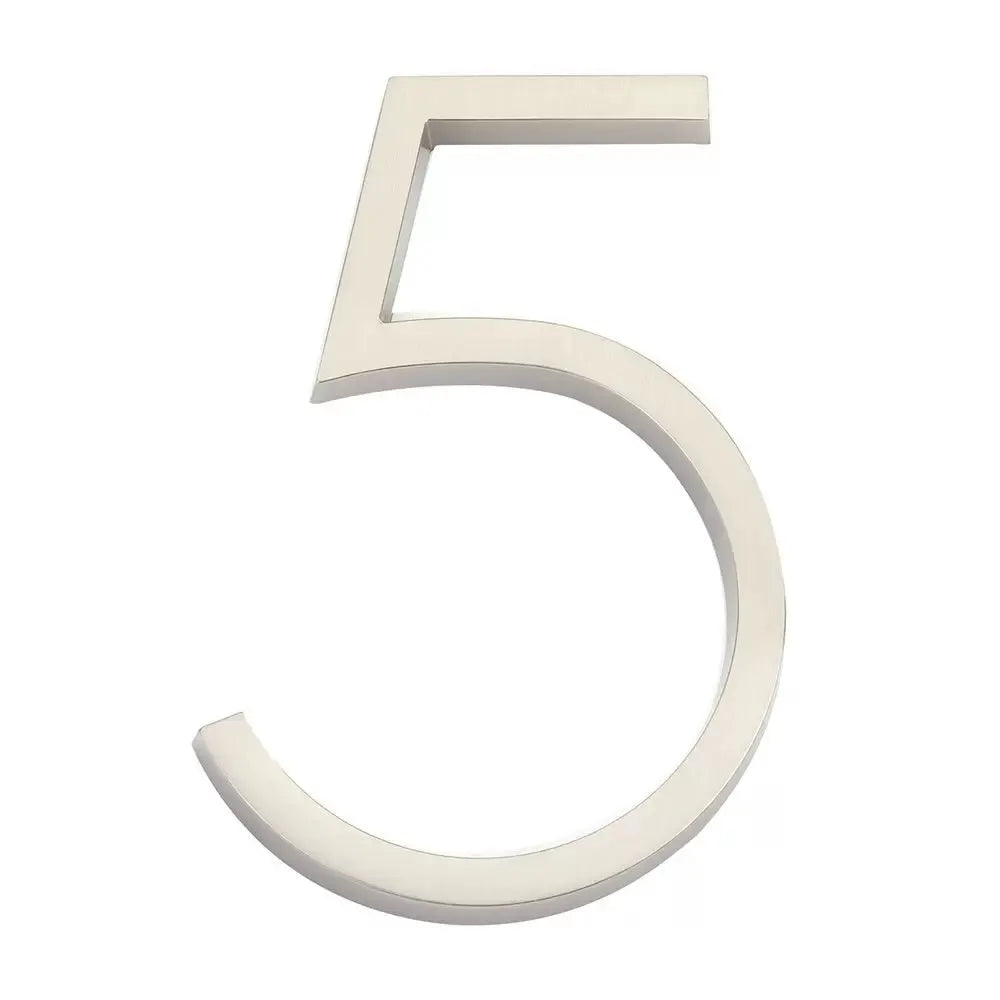 Emtek 7" Modern House Number House Number Digit 5