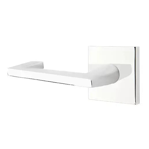 polished chrome door lever