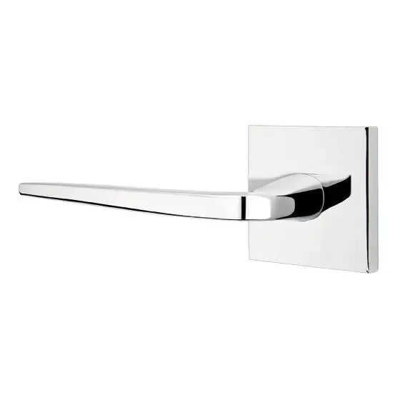 polished chrome door lever