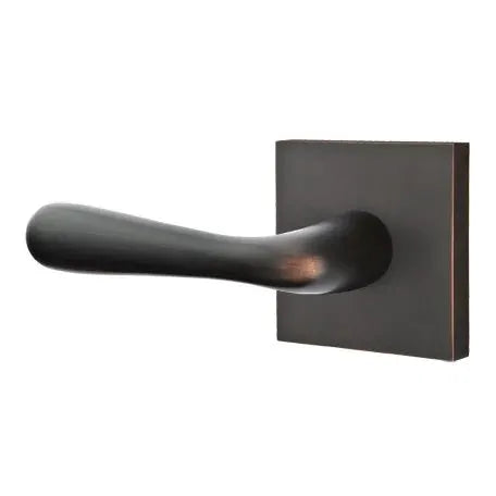Emtek Basel Door Lever with Square Rose by Emtek
