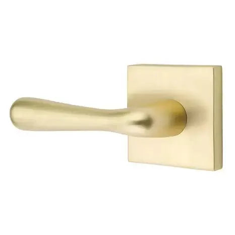 Emtek Basel Door Lever with Square Rose by Emtek