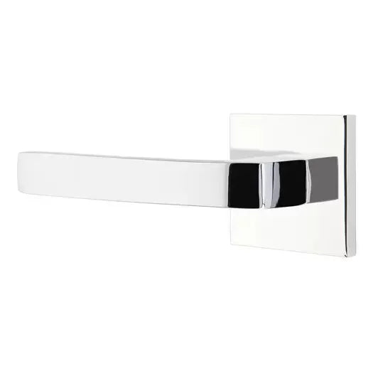 polished chrome door lever