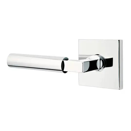 polished chrome door lever