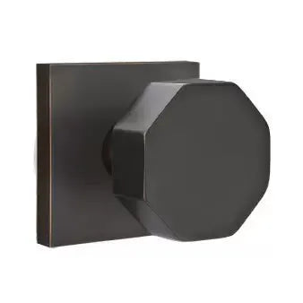 Emtek Octagon Door Knob with Square Rose by Emtek
