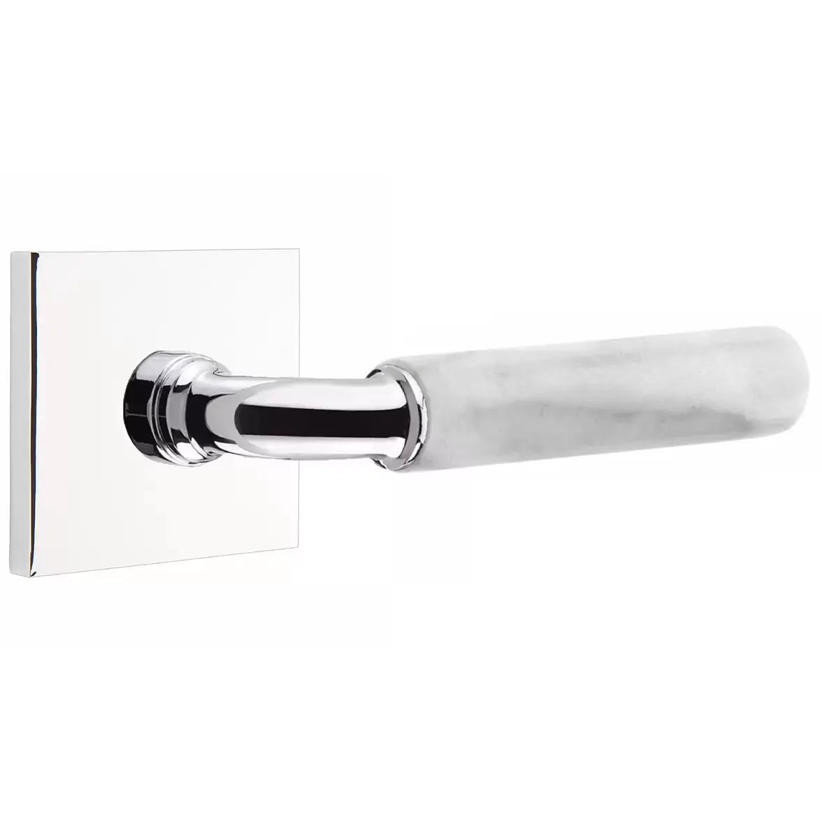 polished chrome lever
