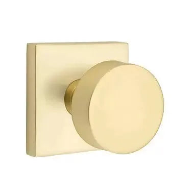Emtek Round Door Knob and Square Rose by Emtek