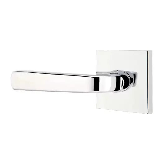 polished chrome door lever