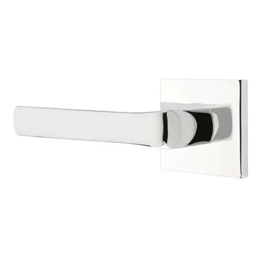 polished chrome door lever