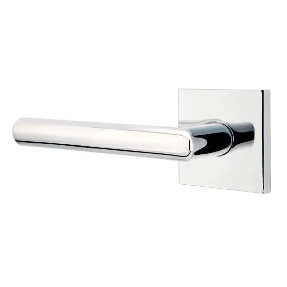 polished chrome door lever
