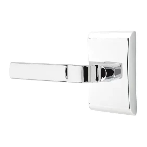 polished chrome door lever