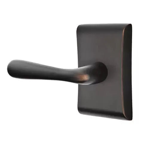 Emtek Basel Door Lever with Neos Rose by Emtek