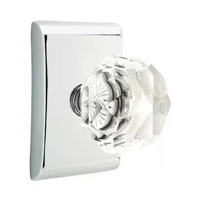 polished chrome door knob