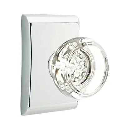 polished chrome door knob
