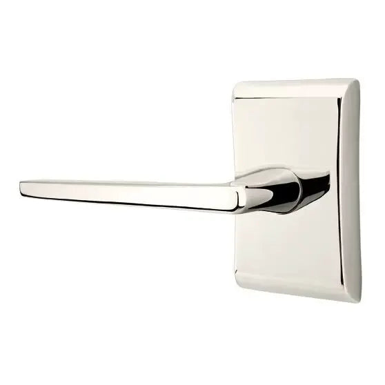 Emtek Hermes Door Lever with Neos Rose by Emtek