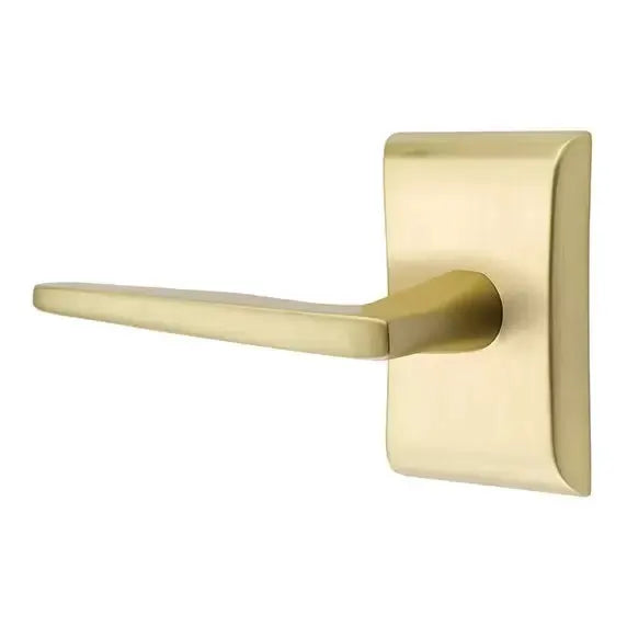 Emtek Hermes Door Lever with Neos Rose by Emtek