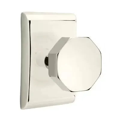 Emtek Octagon Door Knob and Neos Rose by Emtek