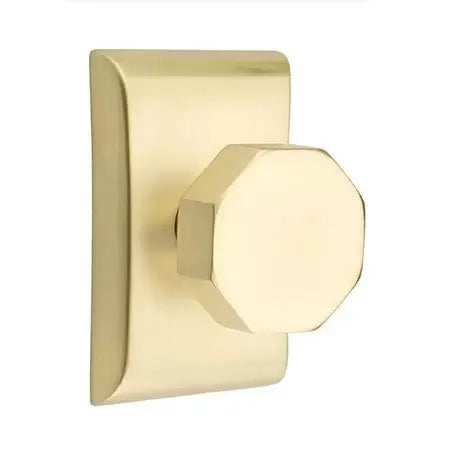 Emtek Octagon Door Knob and Neos Rose by Emtek