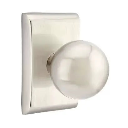 Emtek Orb Door Knob with Neos Rose by Emtek