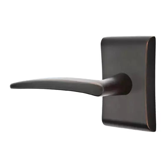 Emtek Poseidon Door Lever with Neos Rose by Emtek