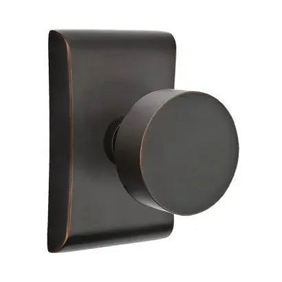 Emtek Round Door Knob and Neos Rose by Emtek