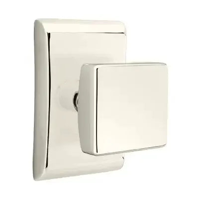 Emtek Square Door Knob and Neos Rose by Emtek