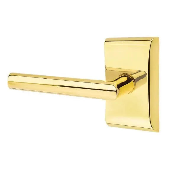 Emtek Stuttgart Door Lever with Neos Rose by Emtek