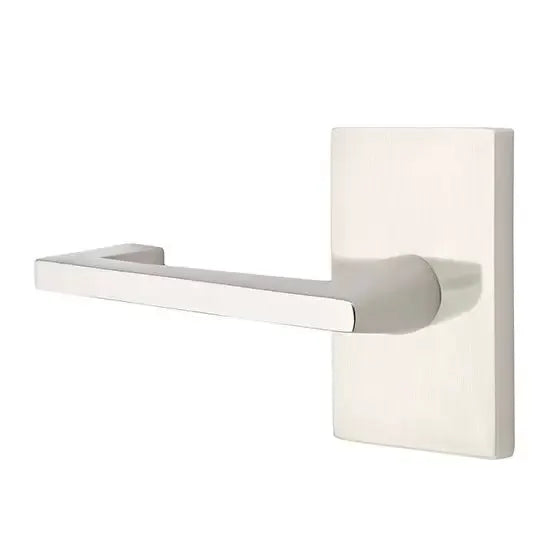 Emtek Argos Door Lever with Modern Rectangular Rose by Emtek