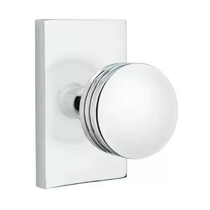 polished chrome door knob