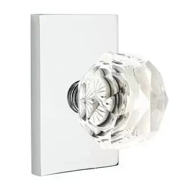 polished chrome door knob
