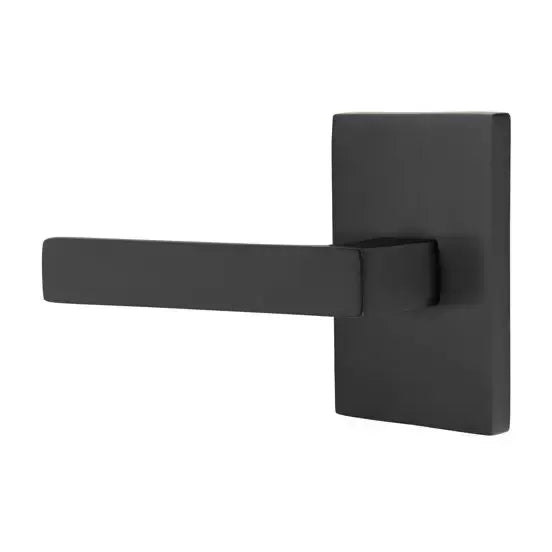 Emtek Dumont Lever with Modern Rectangular Rose by Emtek