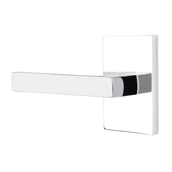 polished chrome door lever