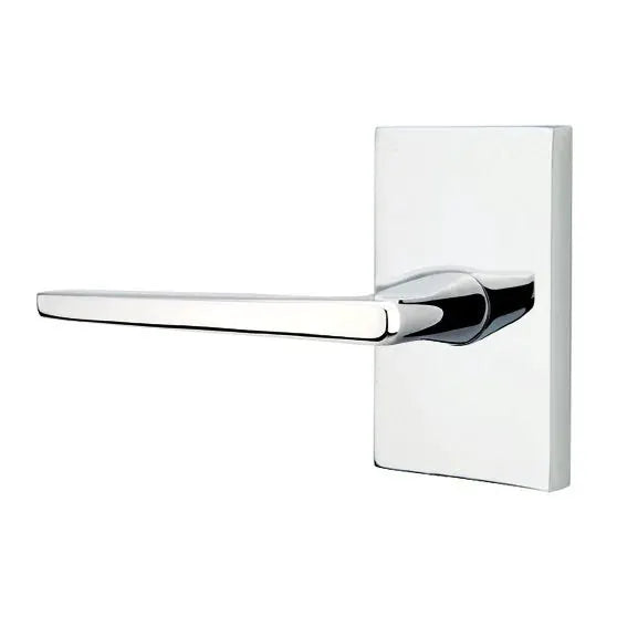 polished chrome door lever