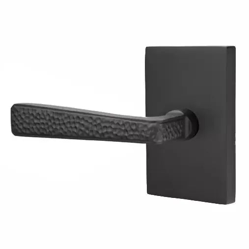 flat black door levers