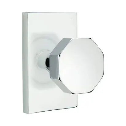 polished chrome door knob