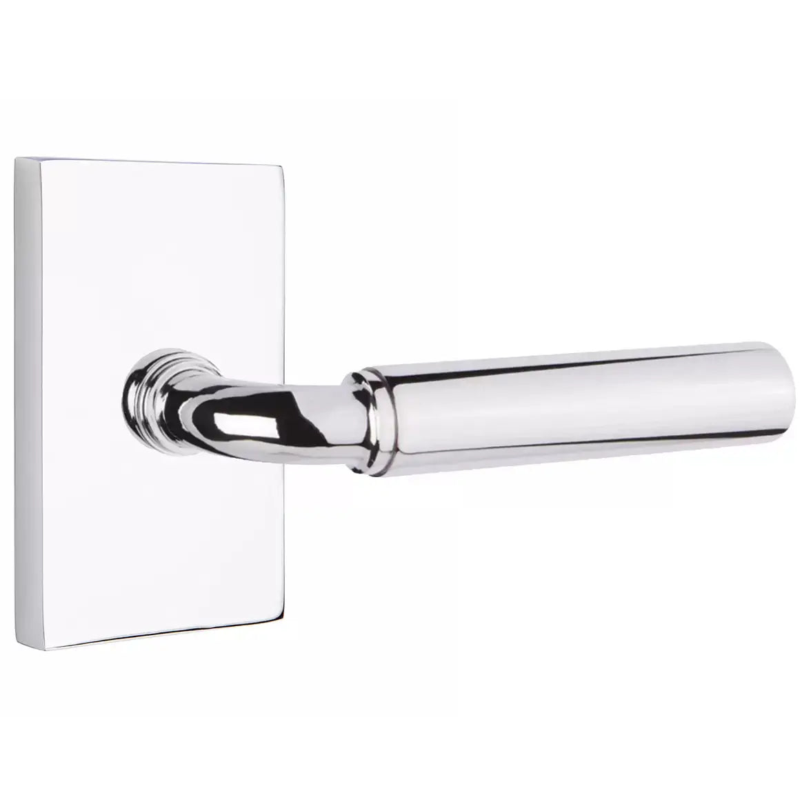 polished chrome lever