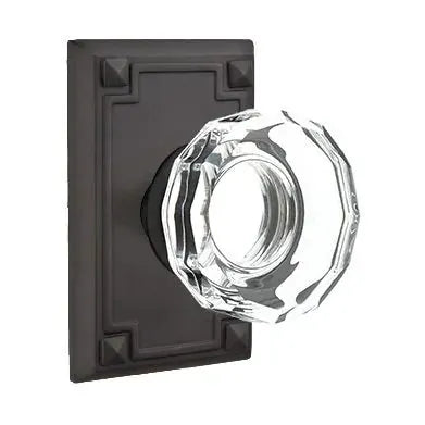 flat black door knob