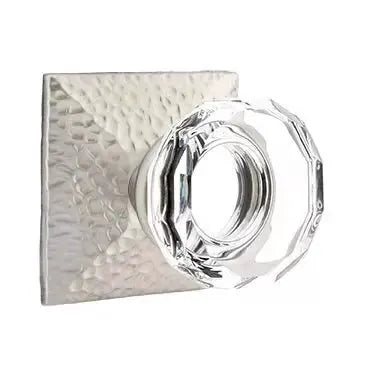 Emtek Lowell Door Knob with Hammered Rose by Emtek