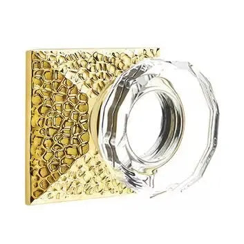 Emtek Lowell Door Knob with Hammered Rose by Emtek