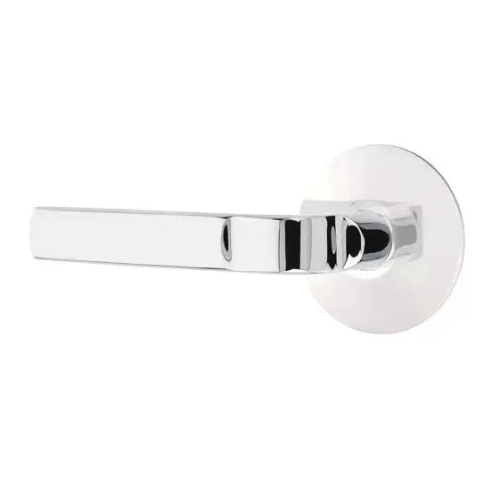 polished chrome door lever