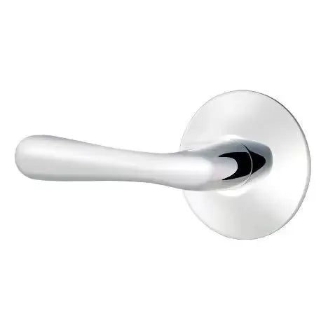 polished chrome door lever
