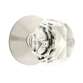 Emtek Diamond Door Knob with Modern Rose by Emtek