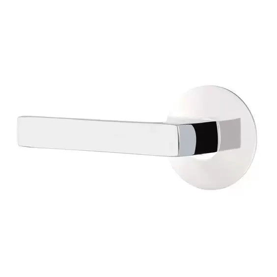 polished chrome door lever