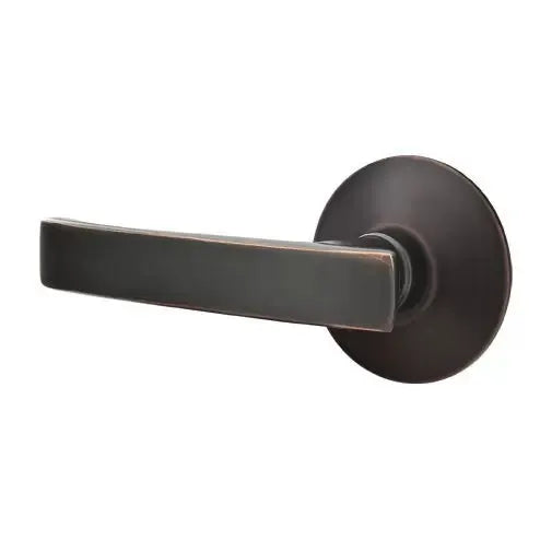 Emtek Geneva Door Lever with Modern Rose by Emtek