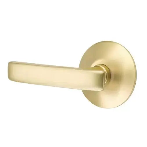 Emtek Geneva Door Lever with Modern Rose by Emtek