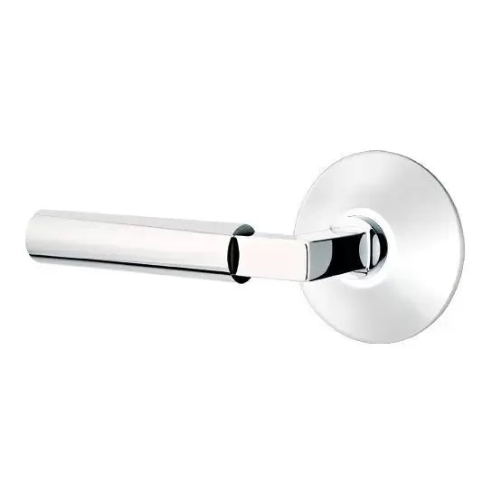 polished chrome door lever